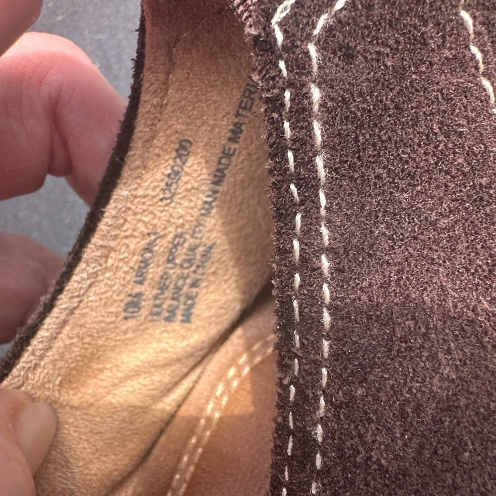 Naturalizer Brown Suede Slip-On Shoes